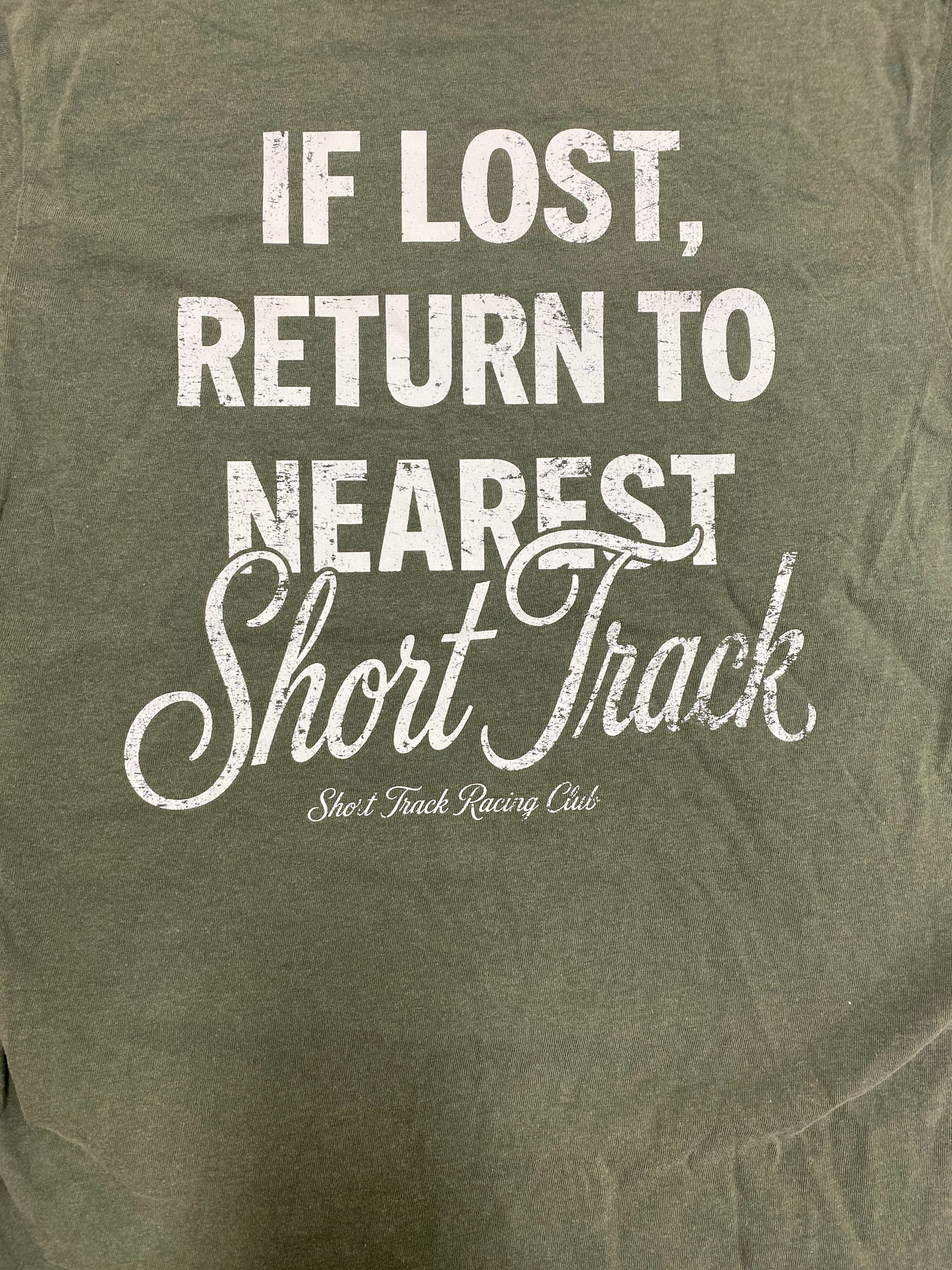 Return to Nearest Short Track Track Tee