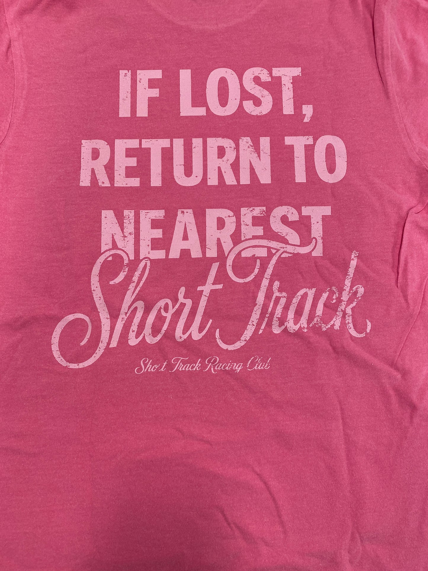 Return to Nearest Short Track Track Tee