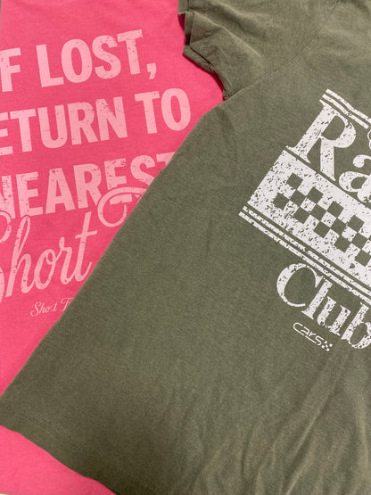 Return to Nearest Short Track Track Tee