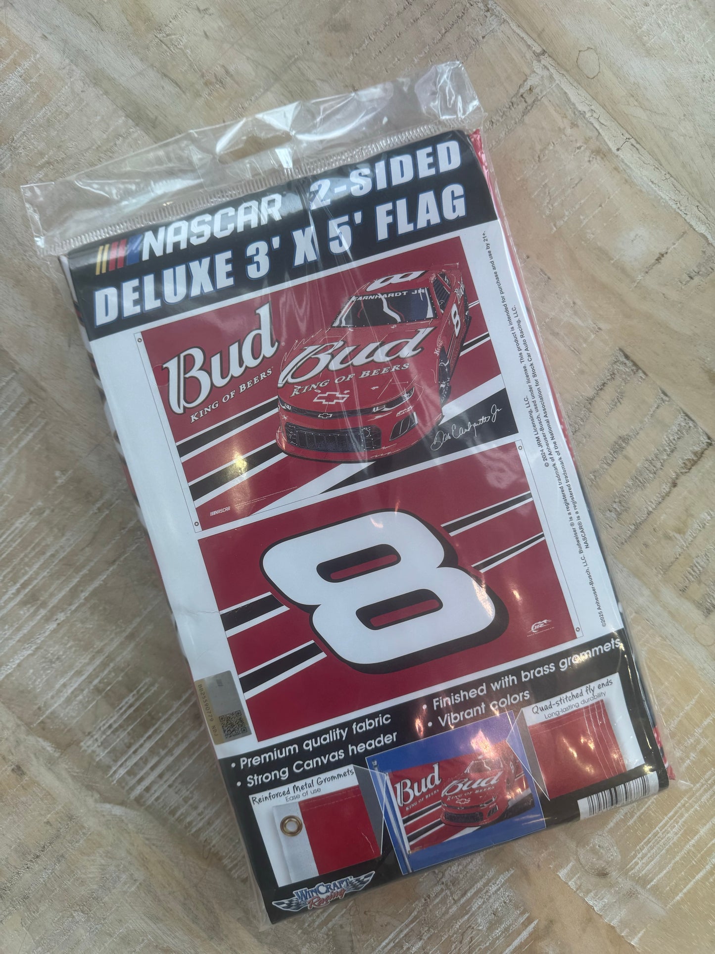 Dale Jr. Bud 8 Flag